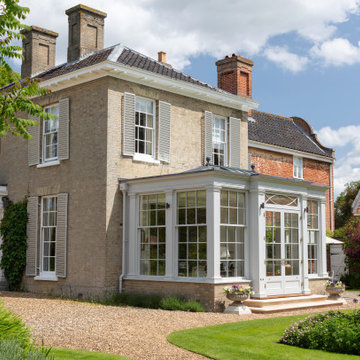 Georgian Country House Extended with a Beautiful Orangery