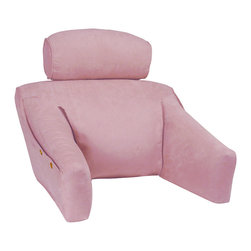 Feather and Down BedLounge in Dusty Rose Microsuede Cover - Products
