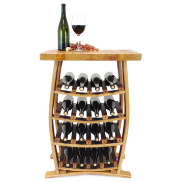Wine Barrel Stave 16 Bottle Wine Rack