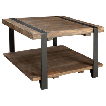 Modesto 27" Reclaimed Wood Square Coffee Table