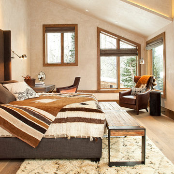 Sophisticated Bedroom with Mountain Views