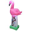 6 Foot Tall LED Inflatable Giant Flamingo Yard Decoration