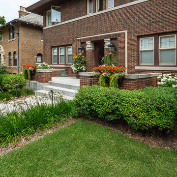 Traditional Front Landscape Renovation - Milwaukee