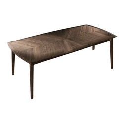 YumanMod - BLOOM, Rectangular Dining Table, Fixed, Heat-Treated Oak Veneer - Dining Tables