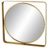 Contemporary Gold Metal Wall Mirror 73128