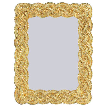 Jay Strongwater Conan Braided Frame Gold Finish