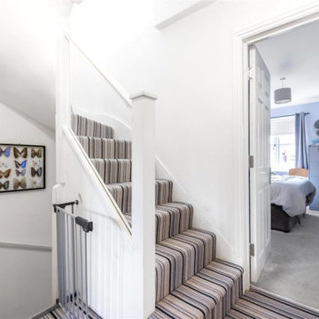 Staircase Renovation | White & Glass | Hampton, London