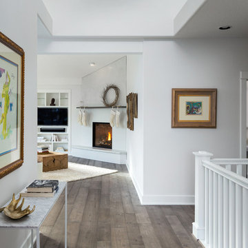 Reclaimed Ash wood flooring - Custom Grey Finish