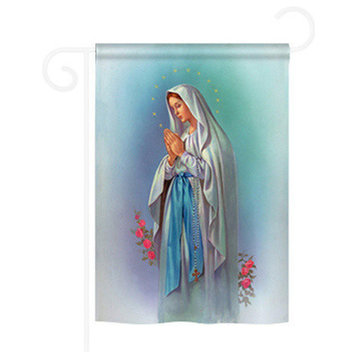 Our Lady Of Grace 13"x18.5" Usa-Produced Home Decor Flag