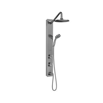 Aloha ShowerSpa Shower System, Brushed Stainless Steel
