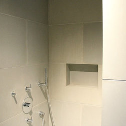 Concrete wall panels and batchroom floor.NYC.NY - Tile