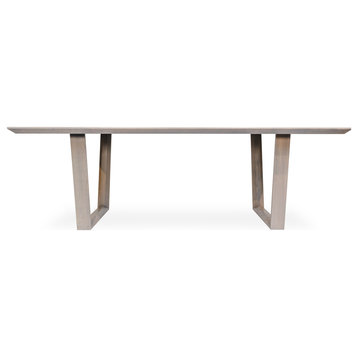 Kubric Dining Table Solid Top Ash, 42"x120"x30"
