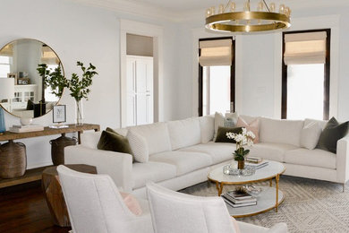 Inspiration for a transitional living room remodel in Houston