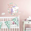 Unicorn Magic Peel and Stick Giant Wall Decals, 6-Piece