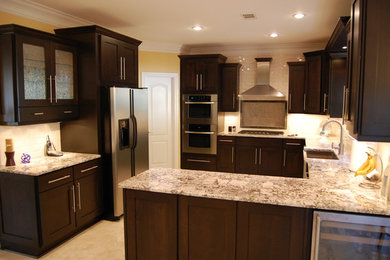 Example of a transitional kitchen design in Atlanta