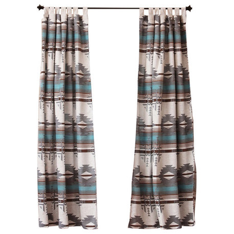 Badlands Southwest Striped Curtain Drape Set