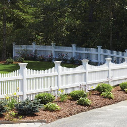 Vinyl Nantucket Curved Rail Fence - Home Fencing And Gates