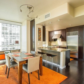 Illusion Red Oak Hardwood Flooring - Kitchen