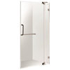 VIGO VG6042BNCL36 Pirouette Bathroom Shower Door, Brushed Nickel Hardware