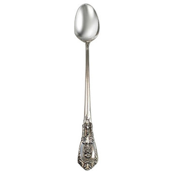 Wallace Sterling Silver Rose Point Iced Beverage Spoon