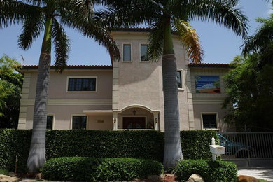 Mediterranean exterior home idea in Miami