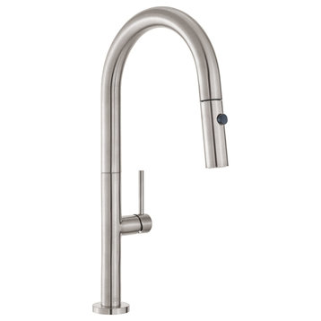 Chalet Single Handle, Pull-Down Kitchen Faucet, Brushed Nickel