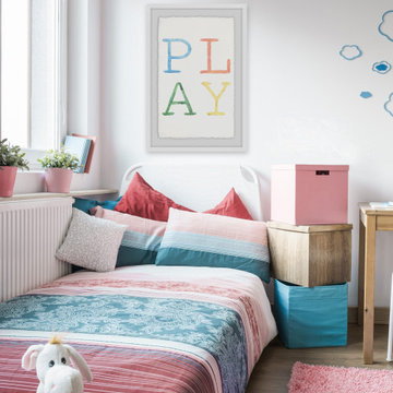 "Color Play" Framed Painting Print