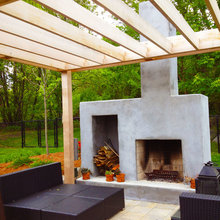 Santa Fe Outdoor Fireplace