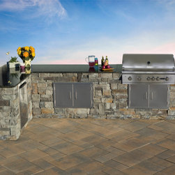 Outdoor kitchen - Landscaping Stones And Pavers
