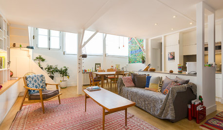 Vorher-Nachher: Ein Pariser Künstleratelier wird Wohnzimmer und Küche