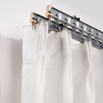 CHRY1124 Bendable Curtain Track And Valance Rail For Bay Window
