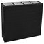 vidaXL Garden Rectangle Rattan Planters Set, Black