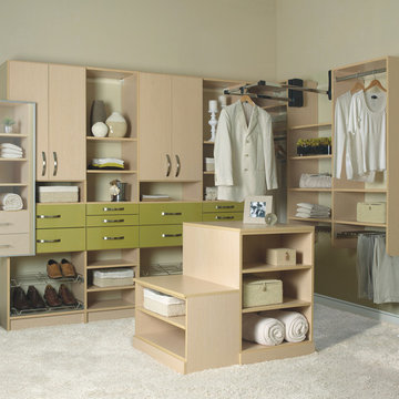 Modern or contemporary custom closet