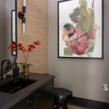 Raleigh NC Interior Design — Luxury Entertainment Suite with Home Bar & Theater