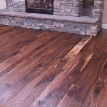 5" & 7" Hand scraped walnut Woca oil finish