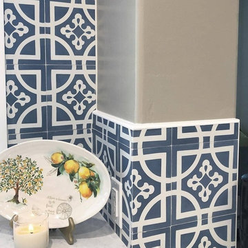 Victoria 3 Cement Tile Kitchen Backsplash