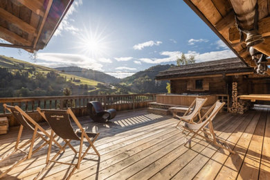 Réalisation d'une terrasse chalet.