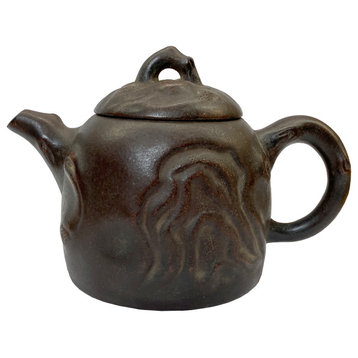 Chinese Handmade Yixing Zisha Clay Teapot With Artistic Accent Hws2299