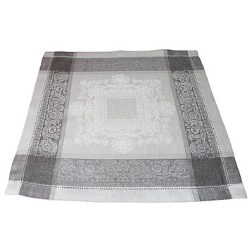 French Home Linen Set of 6 Cleopatra Placemats Shades of Grey