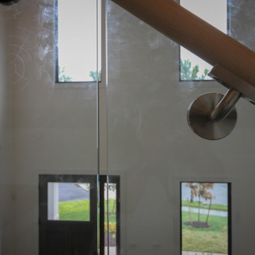 Project #80 | Mono-Beam Staircase with Glass Panels