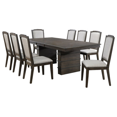 Sunset Trading Cali 9 Piece Extendable Dining Set