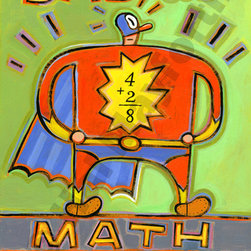 Bad at Math Man - Limited Edition Humorous Print - Fine Art Prints