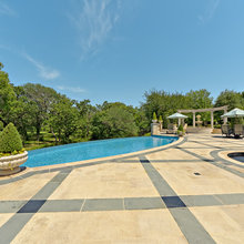 tile surrounding pool