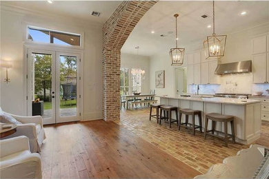 Elegant family room photo in New Orleans