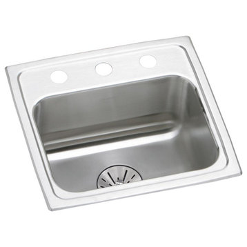 LRAD171665PD3 Lustertone Classic Stainless Steel 17" ADA Sink with Perfect Drain