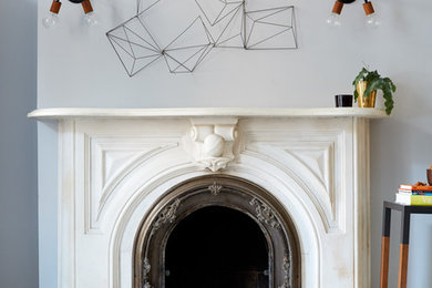 Living room - transitional living room idea in New York