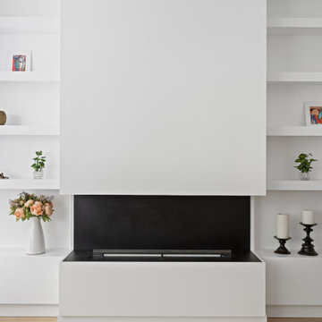 Enhancing Home Comfort: A Stunning Fireplace and Bathroom Upgrade with Stylish C