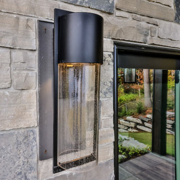 Modern Lake House - Exterior Sconce