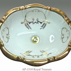 Hand Painted Drop-in Sinks by Atlantis - Bathroom Sinks