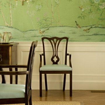 Hand painted wallpaper showroom
